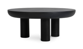 Rocca Coffee Table Black by Moe's Home at Eve Furniture