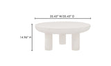 Rocca Coffee Table Cream by Moe's Home at Eve Furniture