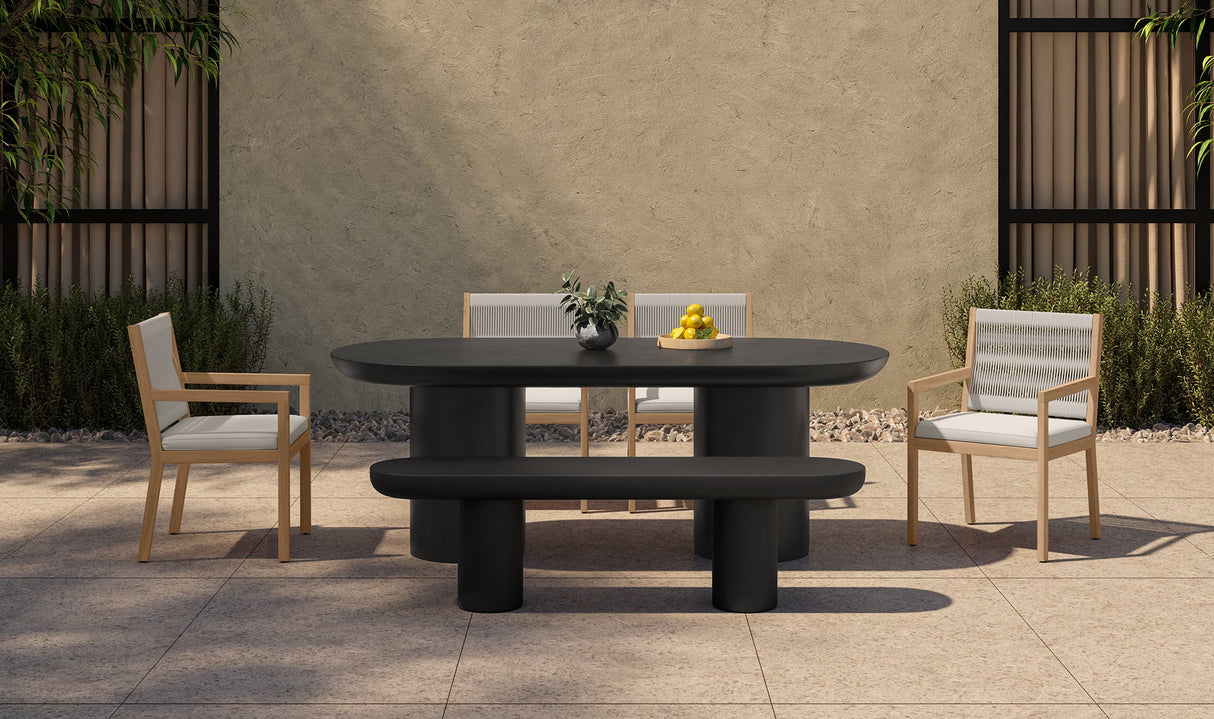 Rocca Dining Table Black by Moe's Home at Eve Furniture