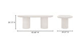 Rocca Dining Table Cream by Moe's Home at Eve Furniture