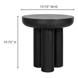 Rocca Side Table Black by Moe's Home at Eve Furniture