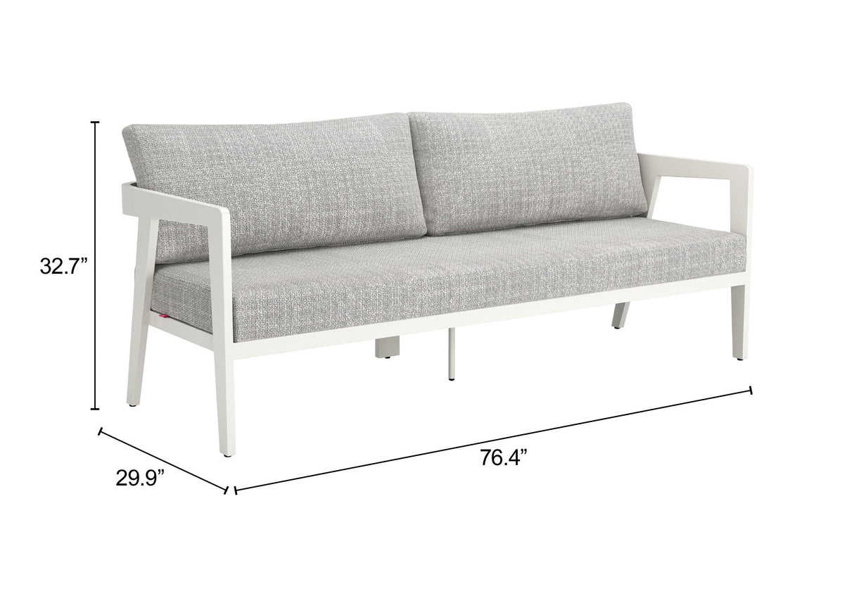 Roccia Gray Outdoor Sofa by Zuomod at Eve Furniture