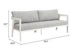 Roccia Gray Outdoor Sofa by Zuomod at Eve Furniture