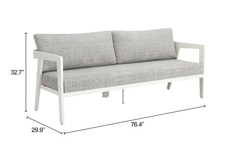 Roccia Gray Outdoor Sofa by Zuomod at Eve Furniture