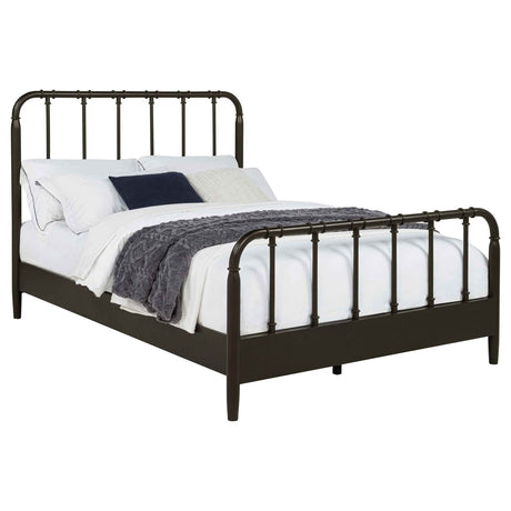 Rocco Dark Bronze All Wood Water Pipe Open Frame Full Bed by Coaster at Eve Furniture
