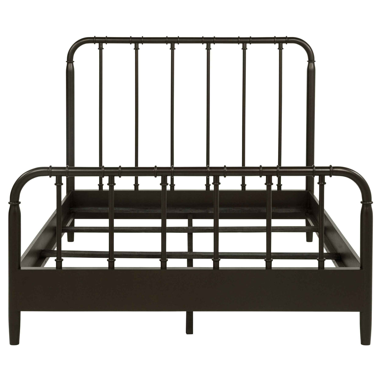 Rocco Dark Bronze All Wood Water Pipe Open Frame Full Bed by Coaster at Eve Furniture