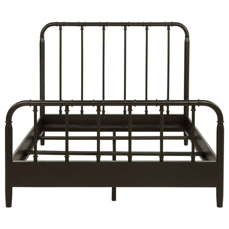 Rocco Dark Bronze All Wood Water Pipe Open Frame Full Bed by Coaster at Eve Furniture