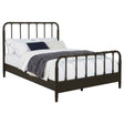 Rocco Dark Bronze All Wood Water Pipe Open Frame Queen Bed by Coaster at Eve Furniture