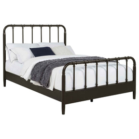 Rocco Dark Bronze All Wood Water Pipe Open Frame Twin Bed by Coaster at Eve Furniture