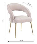 Rocco Velvet Dining Chair by TOV Furniture at Eve Furniture