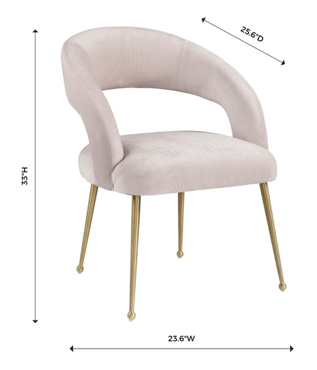 Rocco Velvet Dining Chair by TOV Furniture at Eve Furniture