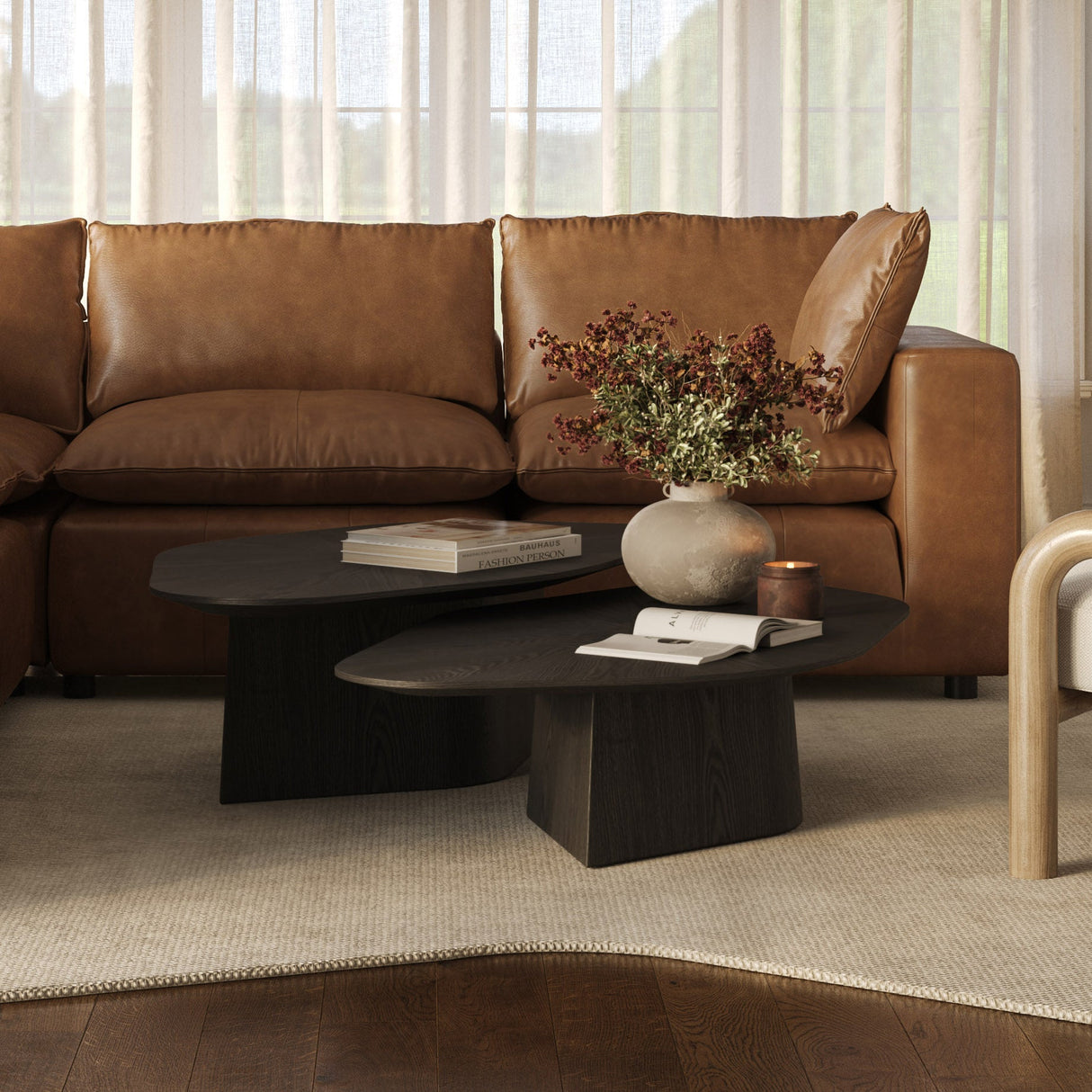 Roche Ash Geometric Coffee Table by TOV Furniture at Eve Furniture