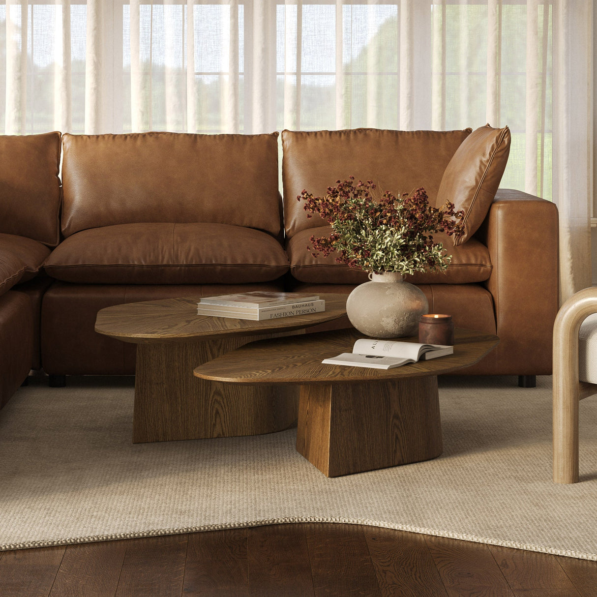 Roche Ash Low Coffee Table by TOV Furniture at Eve Furniture