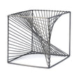 Rochon 8L x 8W Gray Metal Decorative Cube by Mercana at Eve Furniture