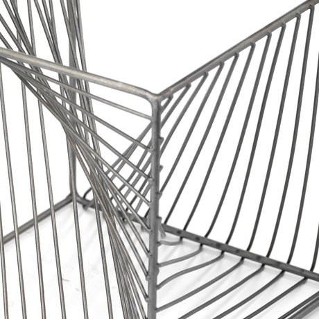 Rochon Gray Metal Decorative Cube by Mercana at Eve Furniture
