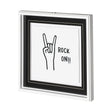 Rock On by Lawyer a Hand Embellished Textured Framed Art Print Matted under Glass by Mercana at Eve Furniture