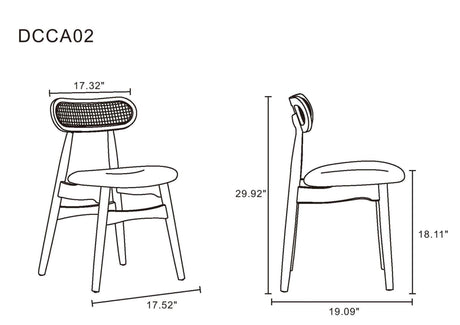 Rockaway 70.86 Dining Set with 6 Colbert Chairs in Black and Grey by Manhattan Comfort at Eve Furniture