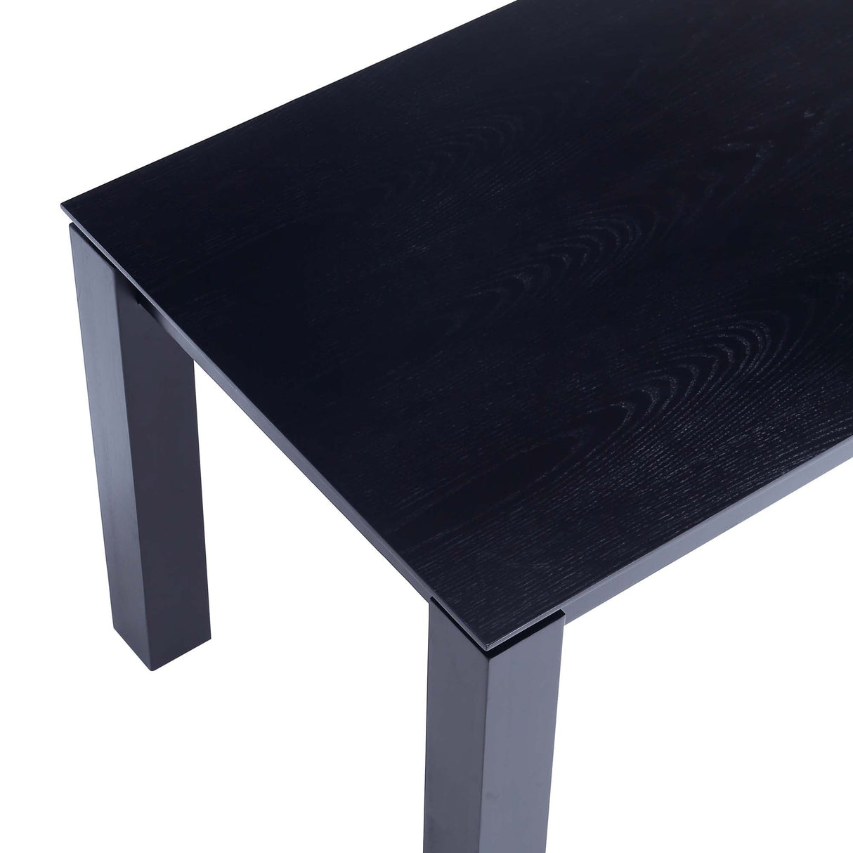 Rockaway 70.86 Dining Table in Black by Manhattan Comfort at Eve Furniture