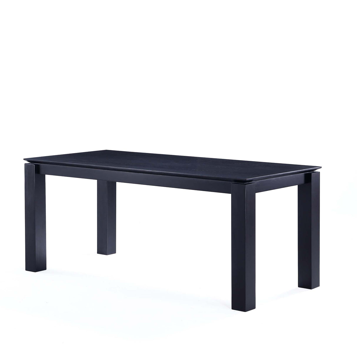 Rockaway 70.86 Dining Table in Black by Manhattan Comfort at Eve Furniture