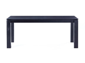 Rockaway 70.86 Dining Table in Black by Manhattan Comfort at Eve Furniture