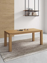 Rockaway 70.86 Dining Table in Nature by Manhattan Comfort at Eve Furniture