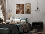Rockefeller 1.0 Nightstand in Black by Manhattan Comfort at Eve Furniture