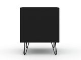 Rockefeller 1.0 Nightstand in Black by Manhattan Comfort at Eve Furniture