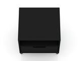 Rockefeller 1.0 Nightstand in Black by Manhattan Comfort at Eve Furniture
