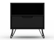 Rockefeller 1.0 Nightstand in Black by Manhattan Comfort at Eve Furniture