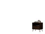 Rockefeller 1.0 Nightstand in Brown by Manhattan Comfort at Eve Furniture