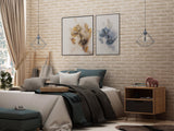 Rockefeller 1.0 Nightstand in Nature and Textured Grey by Manhattan Comfort at Eve Furniture