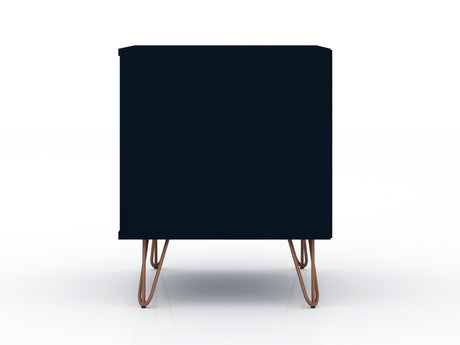 Rockefeller 1.0 Nightstand in Tatiana Midnight Blue by Manhattan Comfort at Eve Furniture