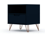 Rockefeller 1.0 Nightstand in Tatiana Midnight Blue by Manhattan Comfort at Eve Furniture