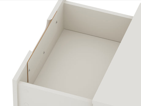 Rockefeller 2.0 Nightstand in Off White by Manhattan Comfort at Eve Furniture