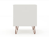 Rockefeller 2.0 Nightstand in Off White by Manhattan Comfort at Eve Furniture
