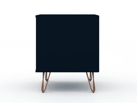 Rockefeller 2.0 Nightstand in Tatiana Midnight Blue by Manhattan Comfort at Eve Furniture