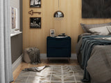Rockefeller 2.0 Nightstand in Tatiana Midnight Blue by Manhattan Comfort at Eve Furniture