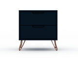 Rockefeller 2.0 Nightstand in Tatiana Midnight Blue by Manhattan Comfort at Eve Furniture