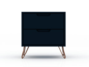 Rockefeller 2.0 Nightstand in Tatiana Midnight Blue by Manhattan Comfort at Eve Furniture