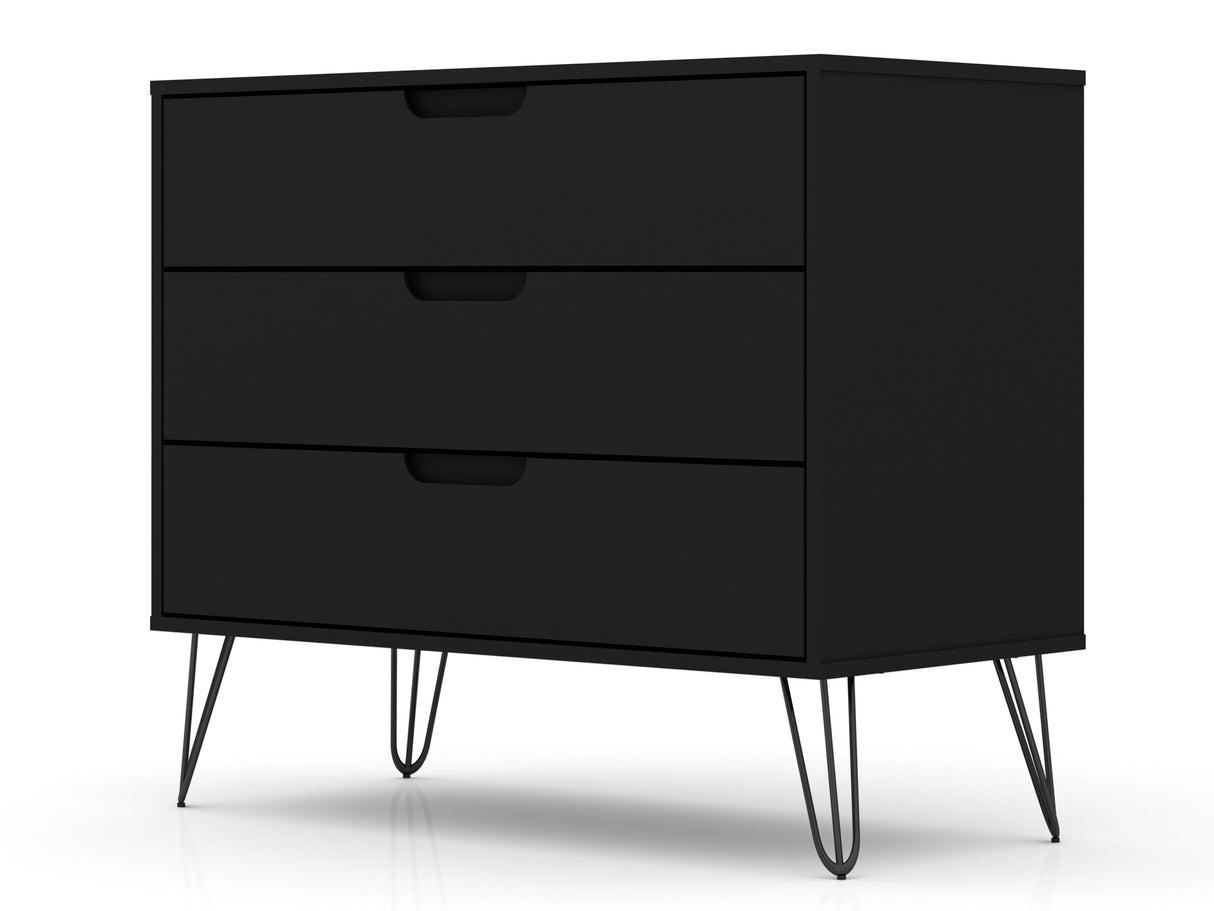 Rockefeller Dresser in Black by Manhattan Comfort at Eve Furniture