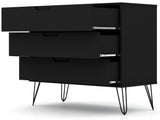Rockefeller Dresser in Black by Manhattan Comfort at Eve Furniture