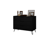 Rockefeller Dresser in Black by Manhattan Comfort at Eve Furniture