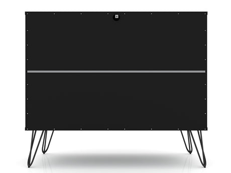 Rockefeller Dresser in Black by Manhattan Comfort at Eve Furniture