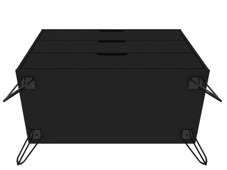 Rockefeller Dresser in Black by Manhattan Comfort at Eve Furniture