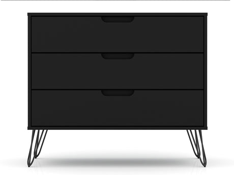 Rockefeller Dresser in Black by Manhattan Comfort at Eve Furniture