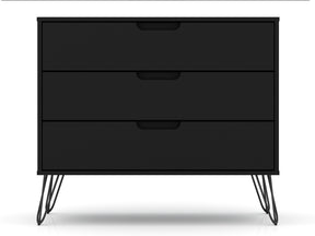 Rockefeller Dresser in Black by Manhattan Comfort at Eve Furniture