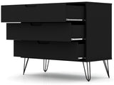 Rockefeller Dresser in Black (set of 2) by Manhattan Comfort at Eve Furniture