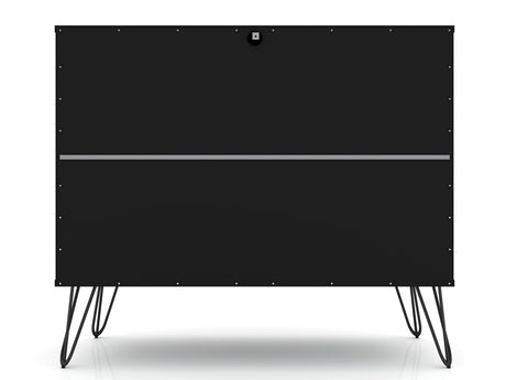 Rockefeller Dresser in Black (set of 2) by Manhattan Comfort at Eve Furniture