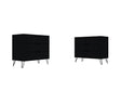 Rockefeller Dresser in Black (set of 2) by Manhattan Comfort at Eve Furniture