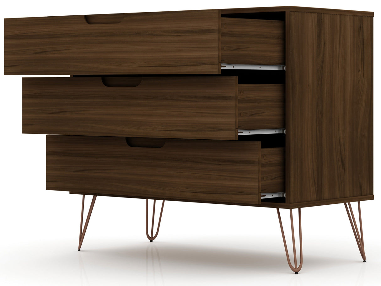 Rockefeller Dresser in Brown by Manhattan Comfort at Eve Furniture